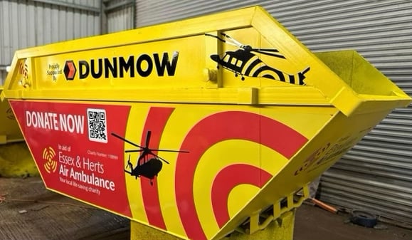 Dunmow_air_ambulance_skip